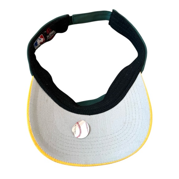 Oakland Athletics A's Team MLB Embroidered OC Sport Visor Hat Cap Strapback - Picture 4 of 6